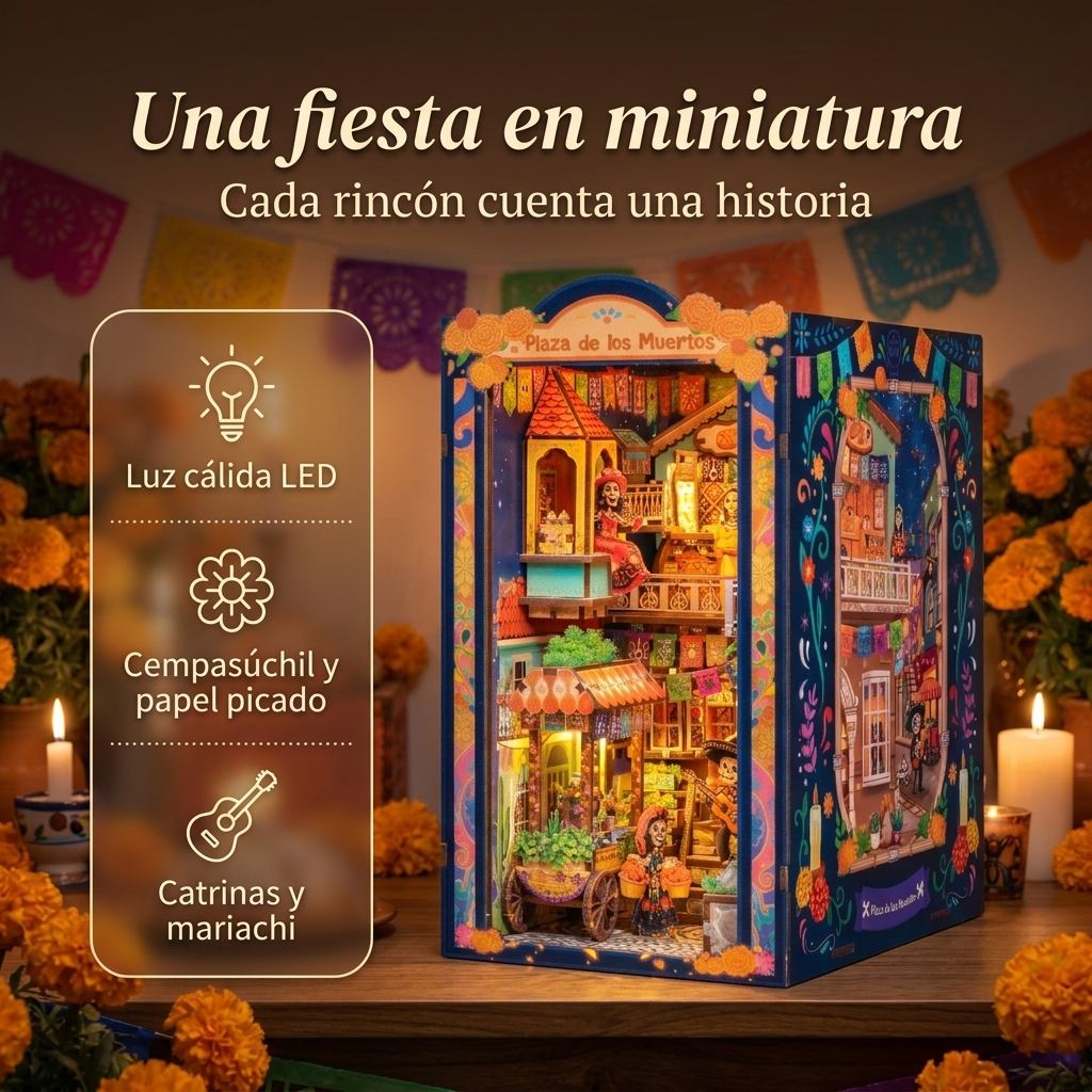 Armable Noche de Muertos con luz LED