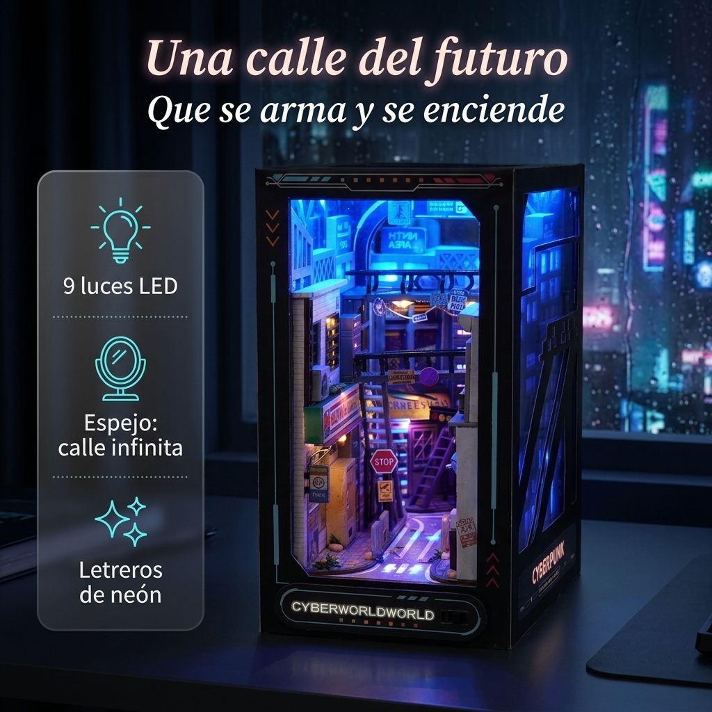 Distrito Futuro · Maqueta para armar con LED