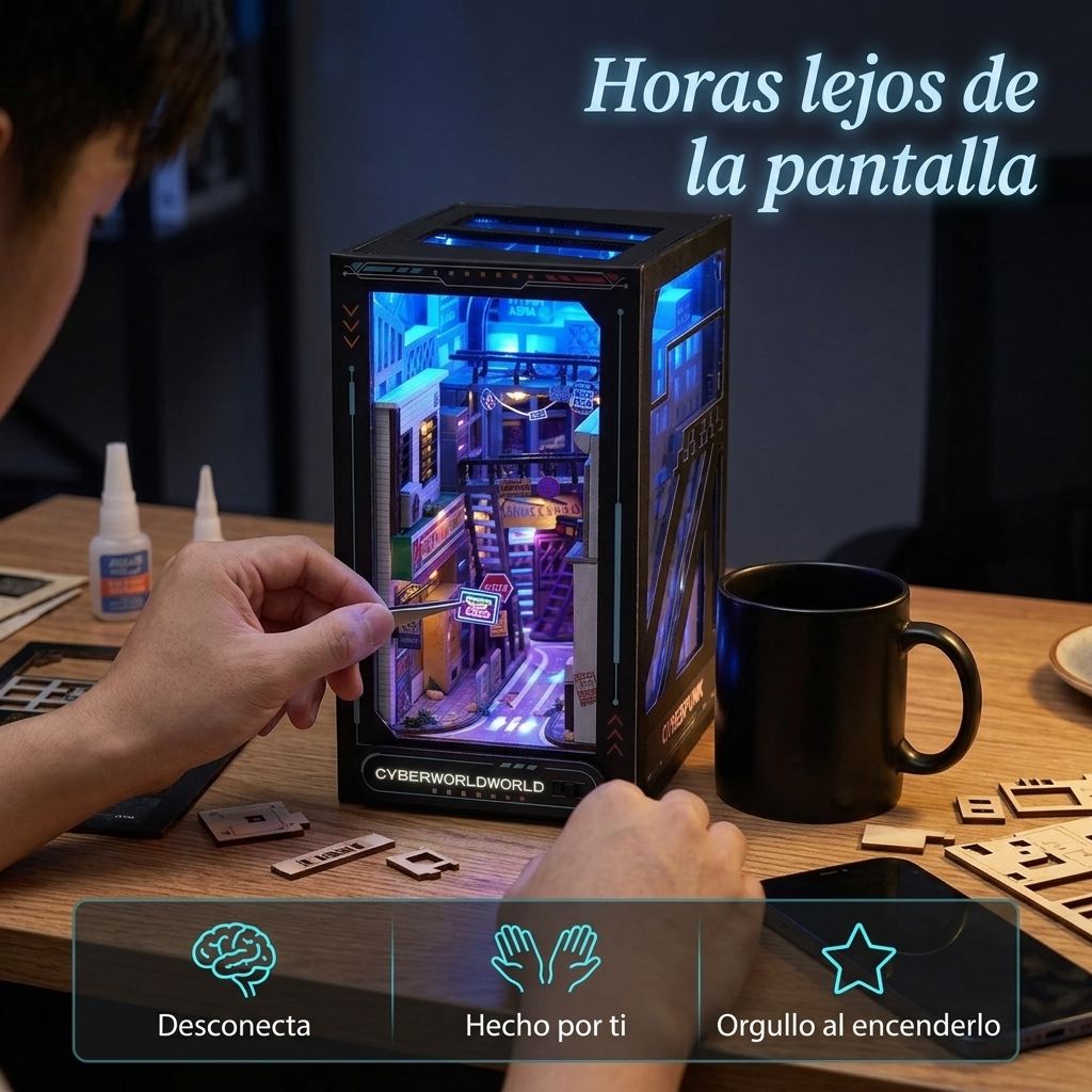 Distrito Futuro · Maqueta para armar con LED